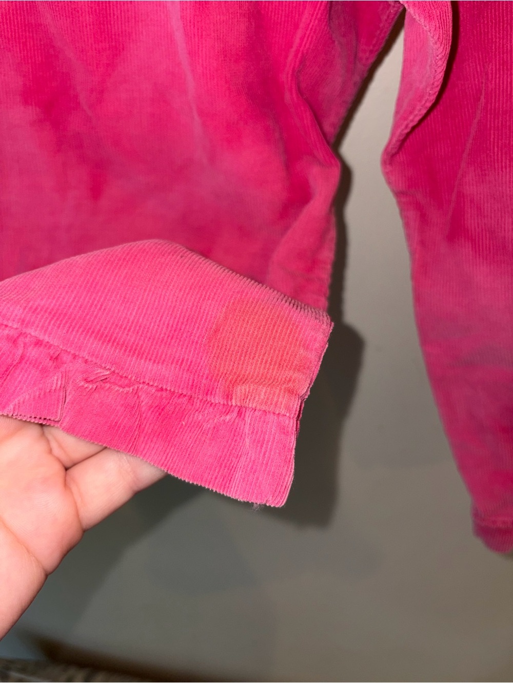 Girls Pink Ribbed Ruffle Hem Pants - Picture 5 of 6